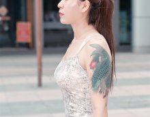 超凶曲线身材爆好的包臀裙纹身妹街拍太赞了【255P/10V/5.12GB】