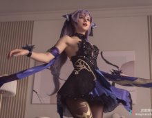 【美图】第125期：黑丝短裙性感迷人的俄罗斯美女 Coser Shirogane-sama Cos 《原神》刻晴新皮肤福利美图欣赏