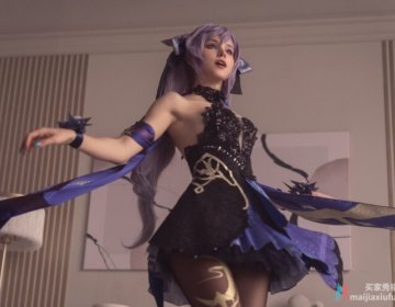 【美图】第125期：黑丝短裙性感迷人的俄罗斯美女 Coser Shirogane-sama Cos 《原神》刻晴新皮肤福利美图欣赏
