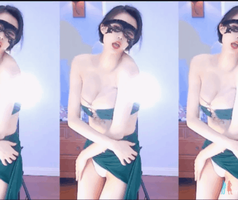 CC直播 139-白妖妖 绿裙眼罩舞+青蛇定制福利热舞视频合集下载【2V/2G】